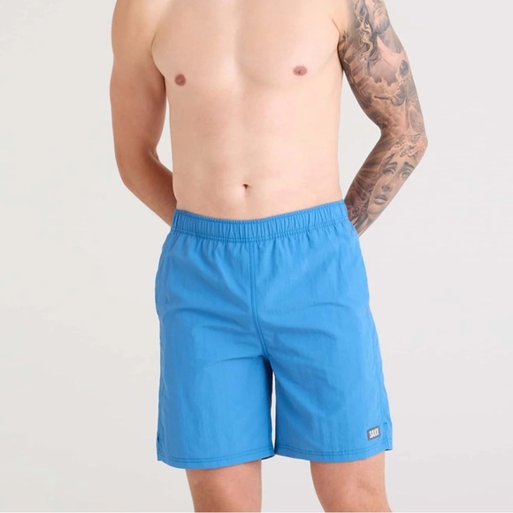 Saxx Go Coastal 2N1 Classic Swim Volley 7" with liner - Picture 1 of 7